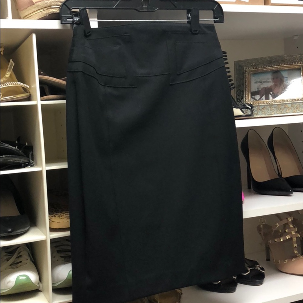 Black pencil skirt knee length